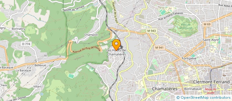 localisation de l'entreprise SCI CTGG  CHAMALIERES