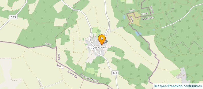 localisation de l'entreprise SCI CTGP  GUYENCOURT