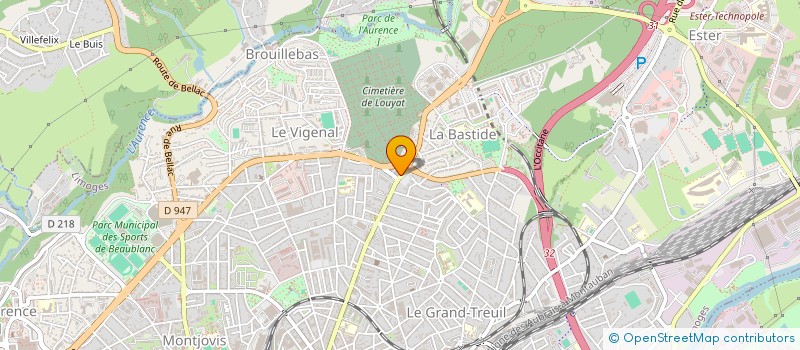 localisation de l'entreprise SCI CTJ à LIMOGES