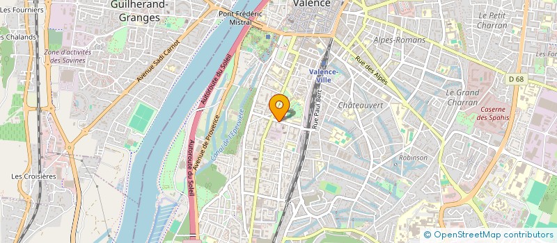 localisation de l'entreprise SCI CTM à VALENCE