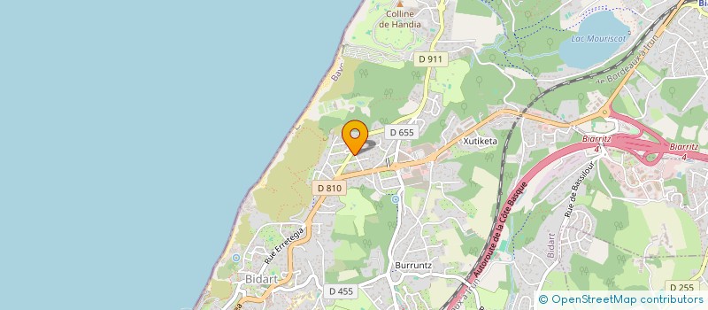 localisation de l'entreprise SCI CTMG à BIDART