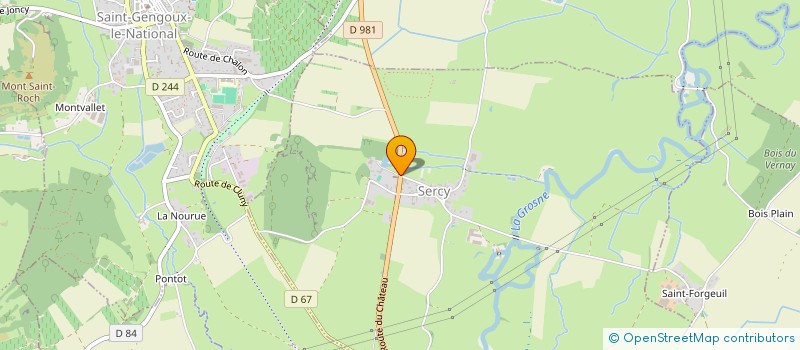 localisation de l'entreprise SCI CTN 85  SERCY