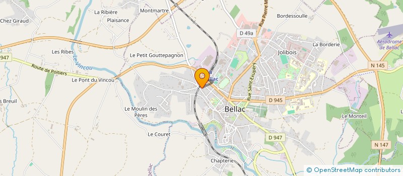 localisation de l'entreprise SCI CTP à BELLAC