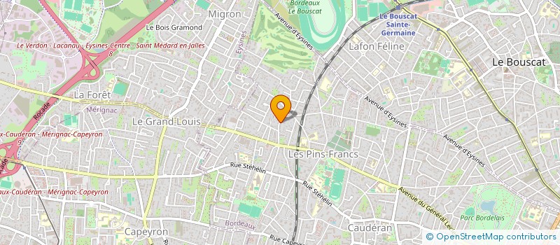 localisation de l'entreprise SCI CTP  BORDEAUX