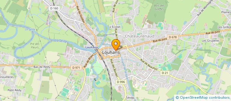 localisation de l'entreprise SCI CTPLUS à LOUHANS