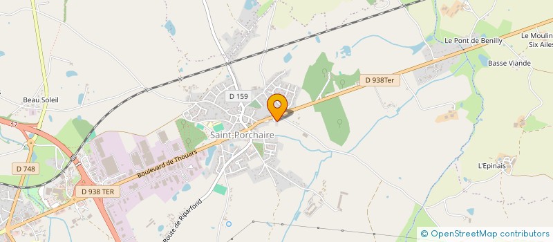 localisation de l'entreprise SCI CTROISW  BRESSUIRE