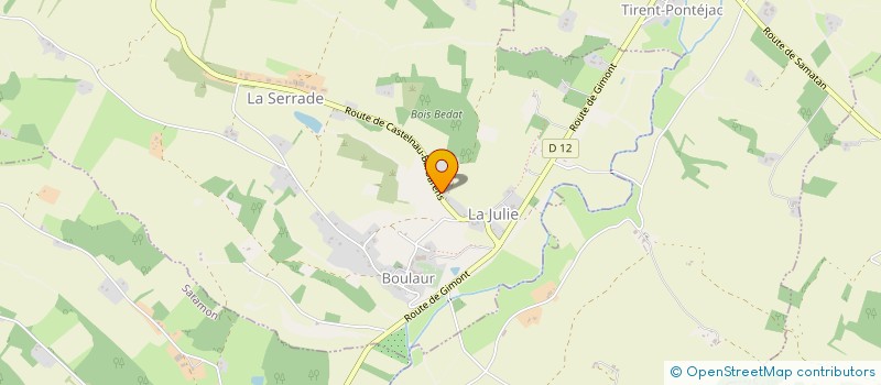 localisation de l'entreprise SCI CTS  BOULAUR