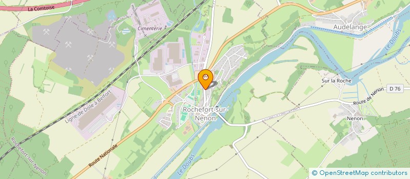 localisation de l'entreprise SCI CTX  ROCHEFORT-SUR-NENON