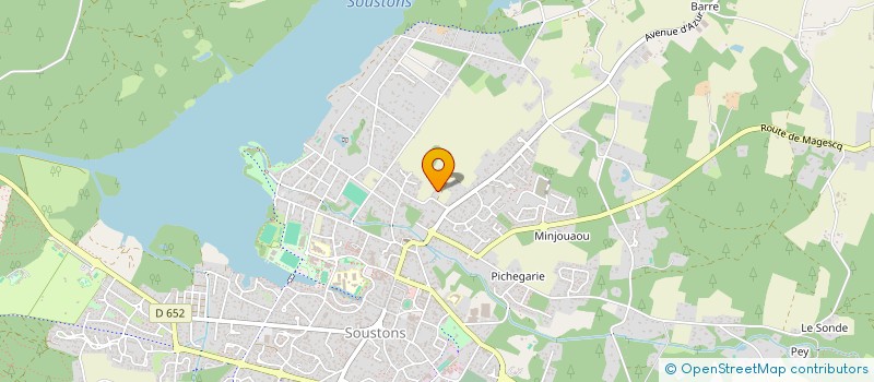 localisation de l'entreprise SCI CTX  SOUSTONS