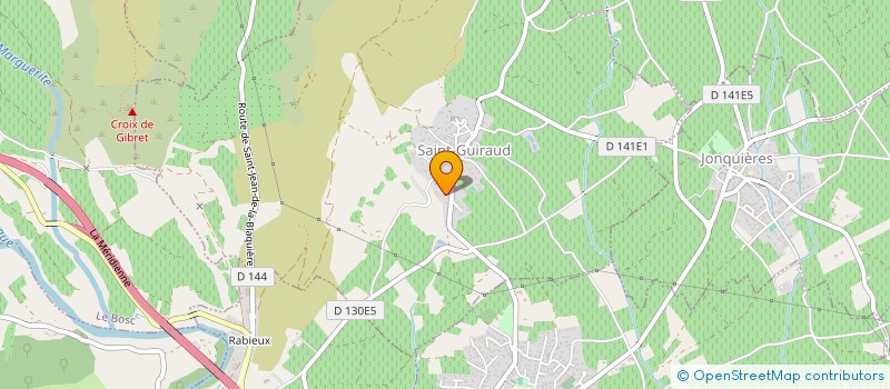 localisation de l'entreprise SCI CU2JIMI  SAINT-GUIRAUD