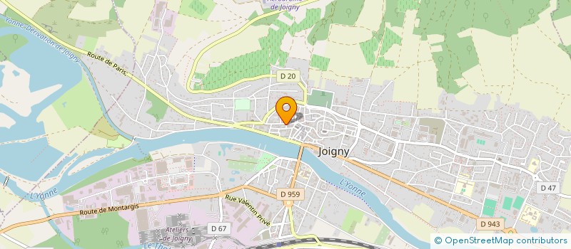 localisation de l'entreprise SCI CUADRA VIA ROMANA à JOIGNY