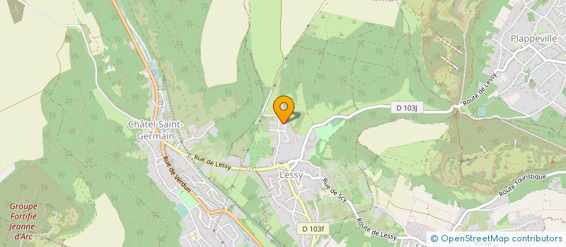 localisation de l'entreprise SCI CUBE  LESSY