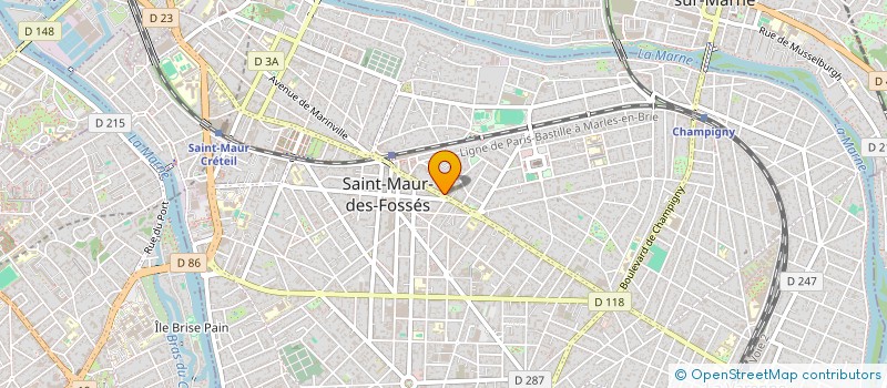 localisation de l'entreprise SCI CUBE à SAINT-MAUR-DES-FOSSES