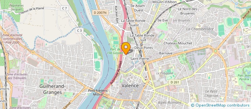 localisation de l'entreprise SCI CUBITUS  BOURG-LES-VALENCE