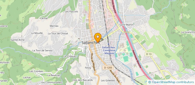 localisation de l'entreprise SCI CUBS IMMO à SALLANCHES