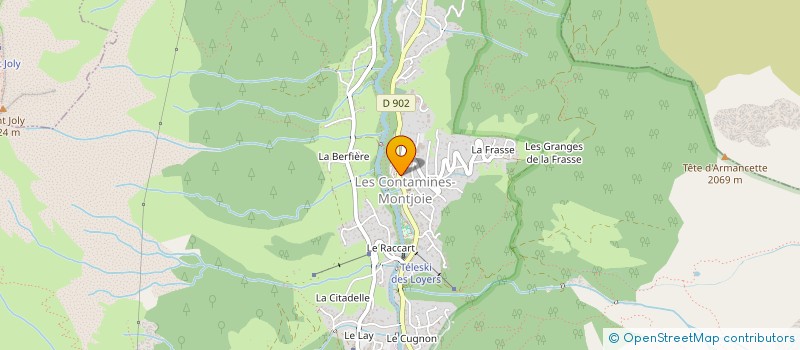 localisation de l'entreprise SCI CUBY  LES CONTAMINES-MONTJOIE