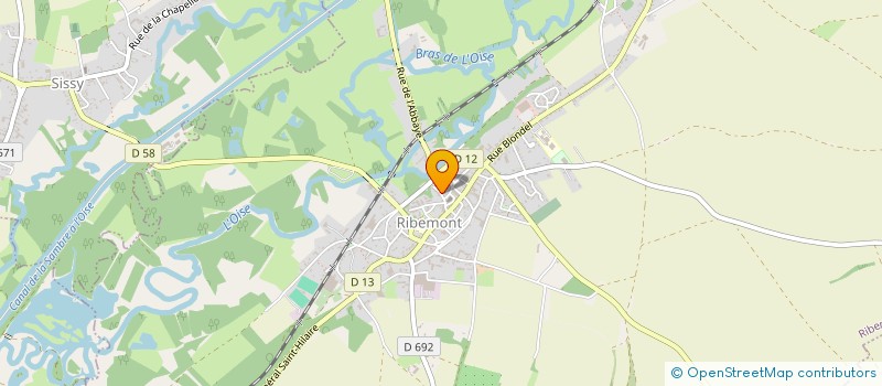 localisation de l'entreprise SCI CUCQ JCJ  RIBEMONT