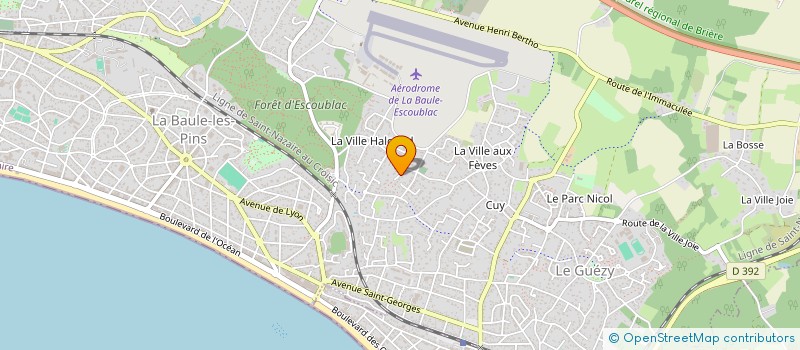 localisation de l'entreprise SCI CUEFF-MATHIEU  LA BAULE-ESCOUBLAC