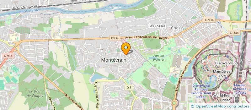 localisation de l'entreprise SCI CUENCA IMMOBILIER  MONTEVRAIN