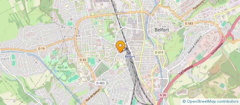 localisation de l'entreprise SCI CUENOT à BELFORT