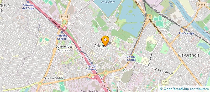 localisation de l'entreprise SCI CUER ALLARD LABORATOIRE MEDICAL  GRIGNY