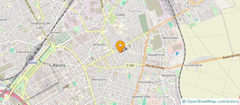 localisation de l'entreprise SCI CUGNART  REIMS