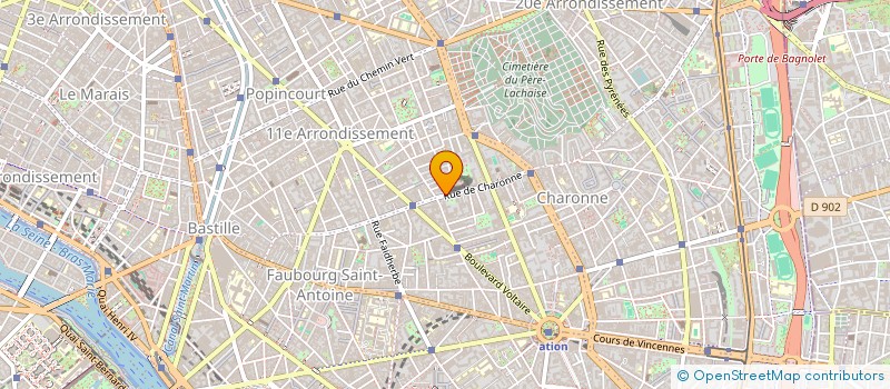 localisation de l'entreprise SCI CUI CUI  PARIS