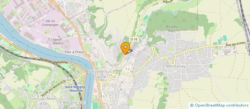 localisation de l'entreprise SCI CUIRE  NEUVILLE-SUR-SAONE