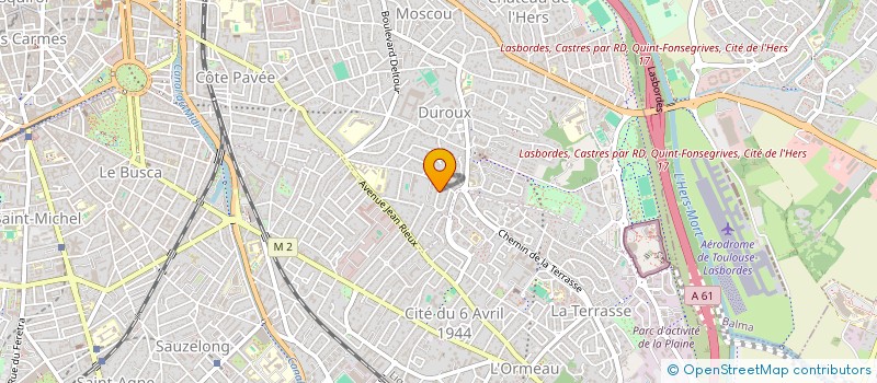 localisation de l'entreprise SCI CULARO à TOULOUSE