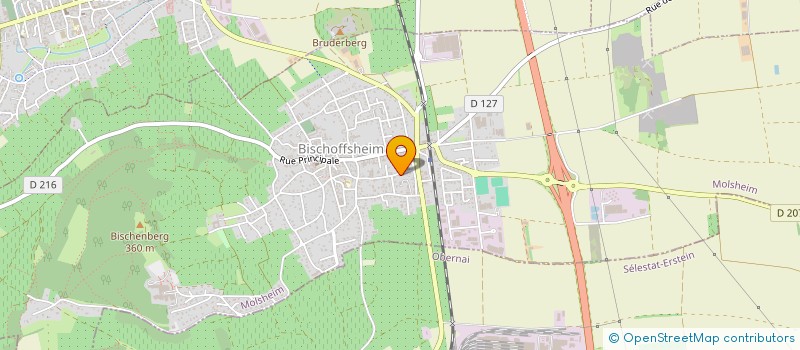 localisation de l'entreprise SCI CULTURE  BISCHOFFSHEIM