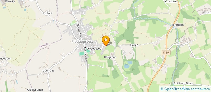 localisation de l'entreprise SCI CUM.M  PLOUNEVENTER