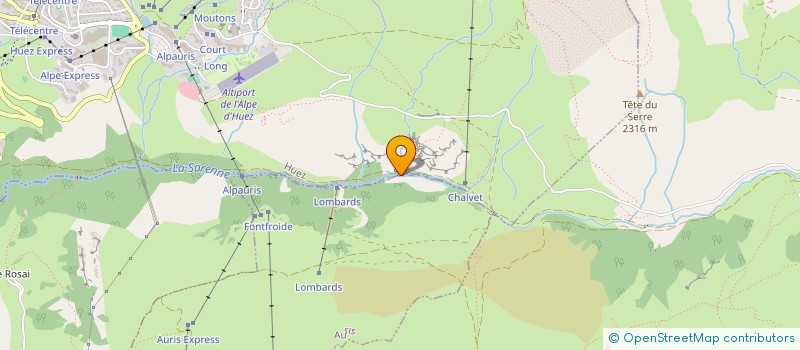 localisation de l'entreprise SCI CUMBA  HUEZ