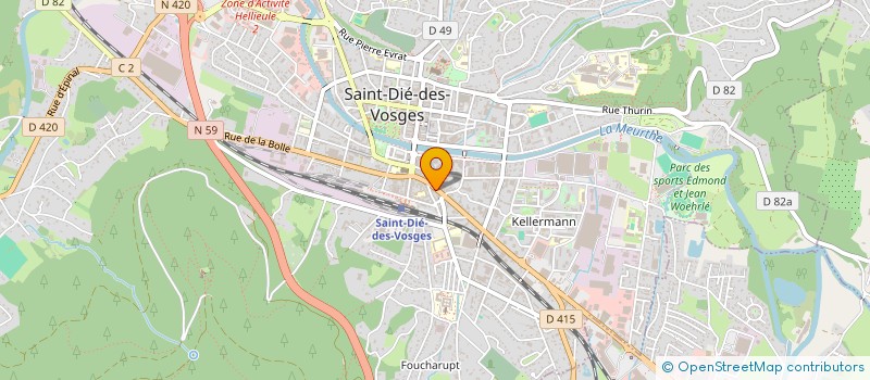 localisation de l'entreprise SCI CUNY JUNIOR  SAINT-DIE-DES-VOSGES