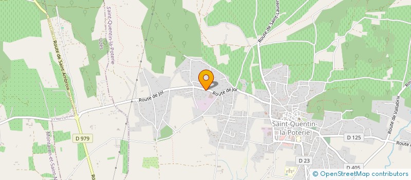 localisation de l'entreprise SCI CUPELLO  SAINT-QUENTIN-LA-POTERIE