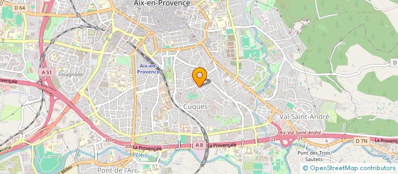 localisation de l'entreprise SCI CUQUES à AIX-EN-PROVENCE