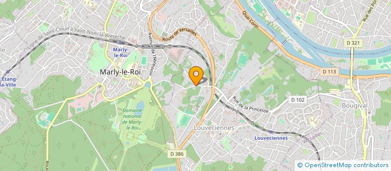 localisation de l'entreprise SCI CUR OUVERT  LOUVECIENNES