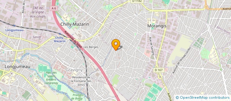 localisation de l'entreprise SCI CURIE  MORANGIS