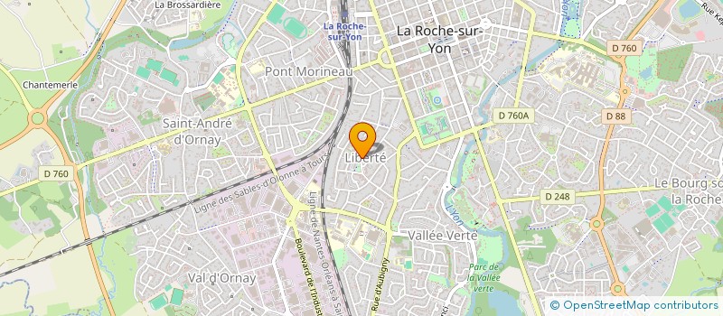 localisation de l'entreprise SCI CURIE  LA ROCHE-SUR-YON