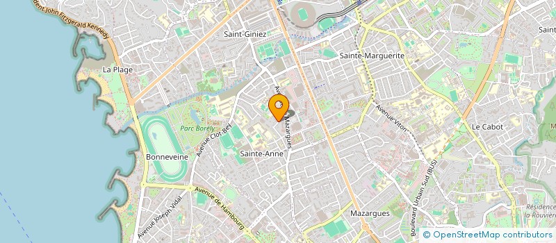 localisation de l'entreprise SCI CURIE à MARSEILLE