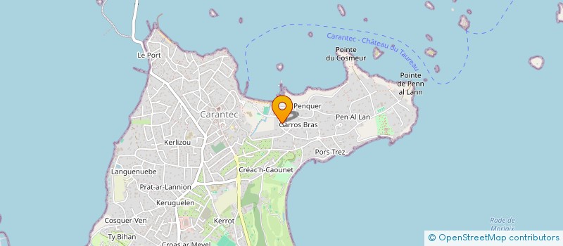 localisation de l'entreprise SCI CURIE  CARANTEC