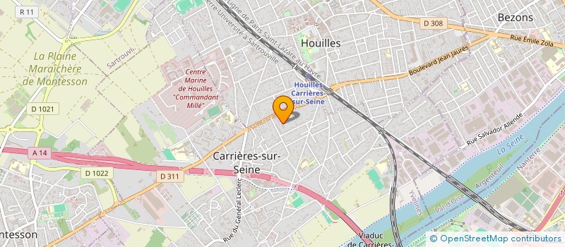 localisation de l'entreprise SCI CURIE  CARRIERES-SUR-SEINE