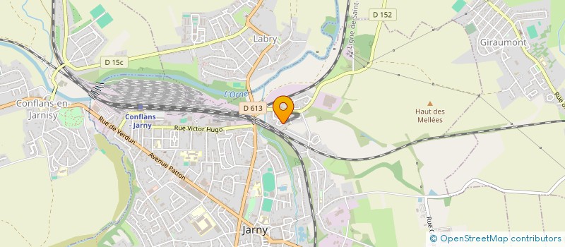 localisation de l'entreprise SCI CURIE  JARNY