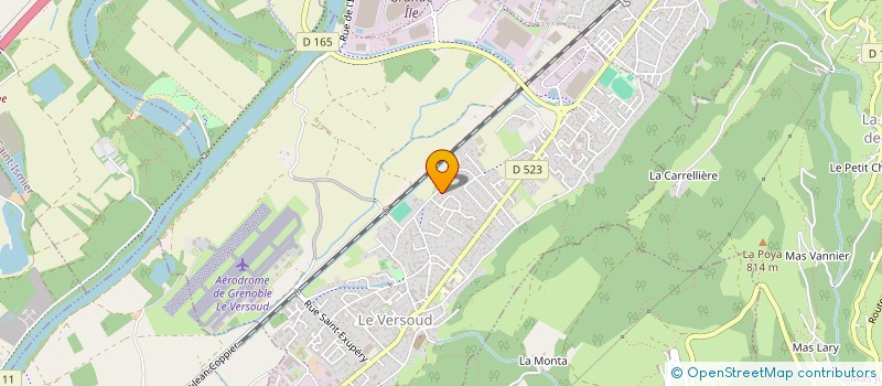 localisation de l'entreprise SCI CURIE  LE VERSOUD