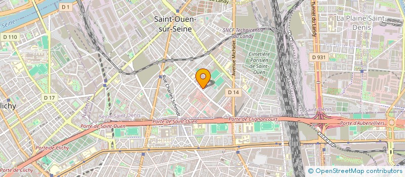 localisation de l'entreprise SCI CURIE à SAINT-OUEN-SUR-SEINE
