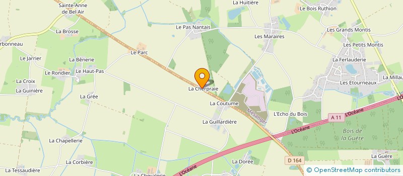 localisation de l'entreprise SCI CURIE  MESANGER