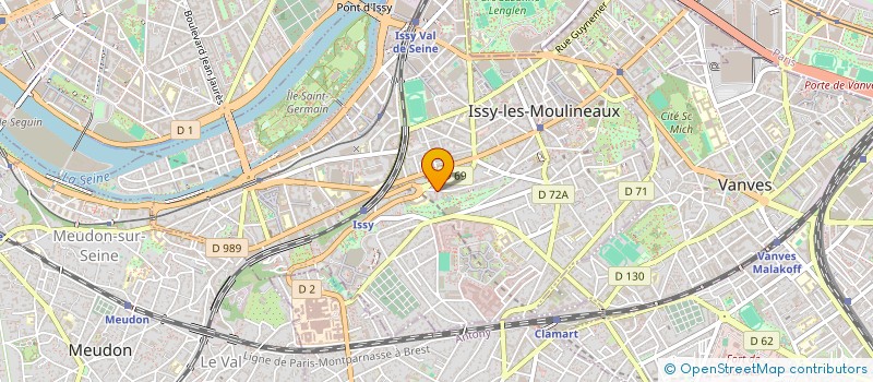 localisation de l'entreprise SCI CURIE & CIE à ISSY-LES-MOULINEAUX