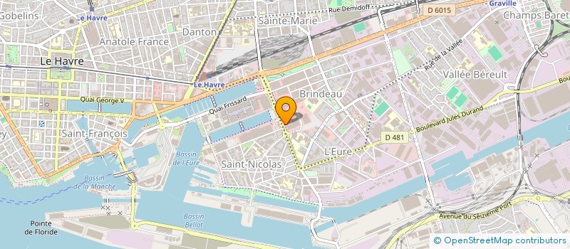 localisation de l'entreprise SCI CURO VAUBAN à LE HAVRE