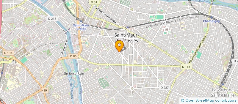 localisation de l'entreprise SCI CURSOL 37 à SAINT-MAUR-DES-FOSSES