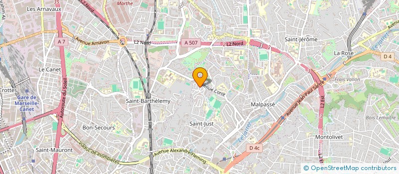 localisation de l'entreprise SCI CURTEL à MARSEILLE