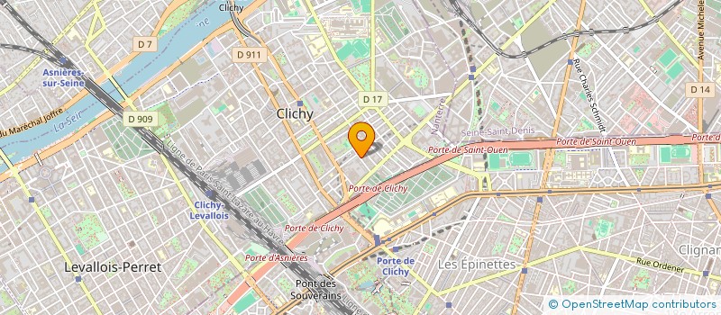 localisation de l'entreprise SCI CURTON-KLOCK à CLICHY